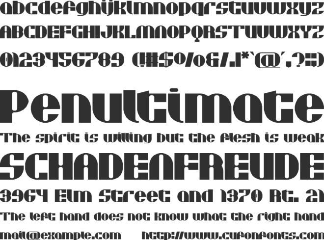 Celosia 2 font preview