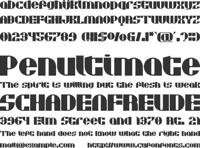 Celosia 2 font preview