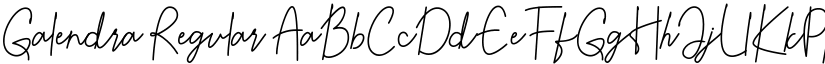 Galendra Regular font