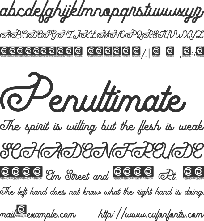 Grandmora font preview