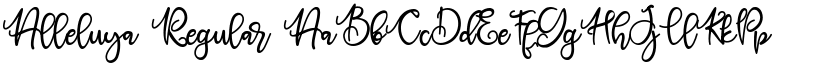 Alleluya Regular font