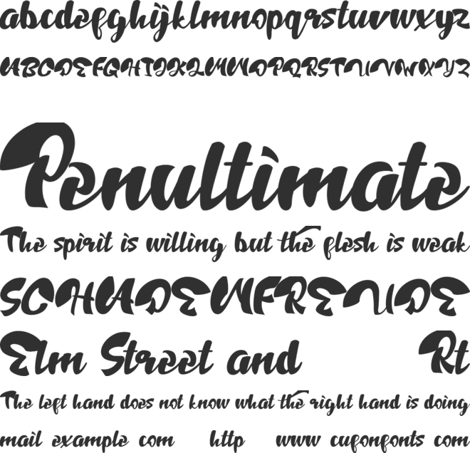 Handpick font preview