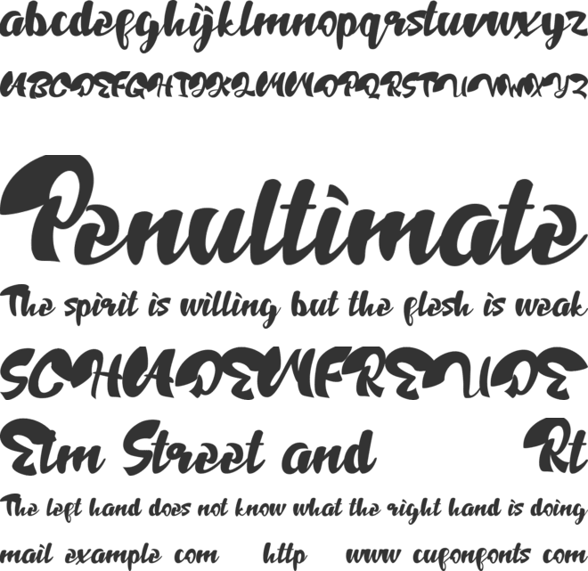 Handpick font preview