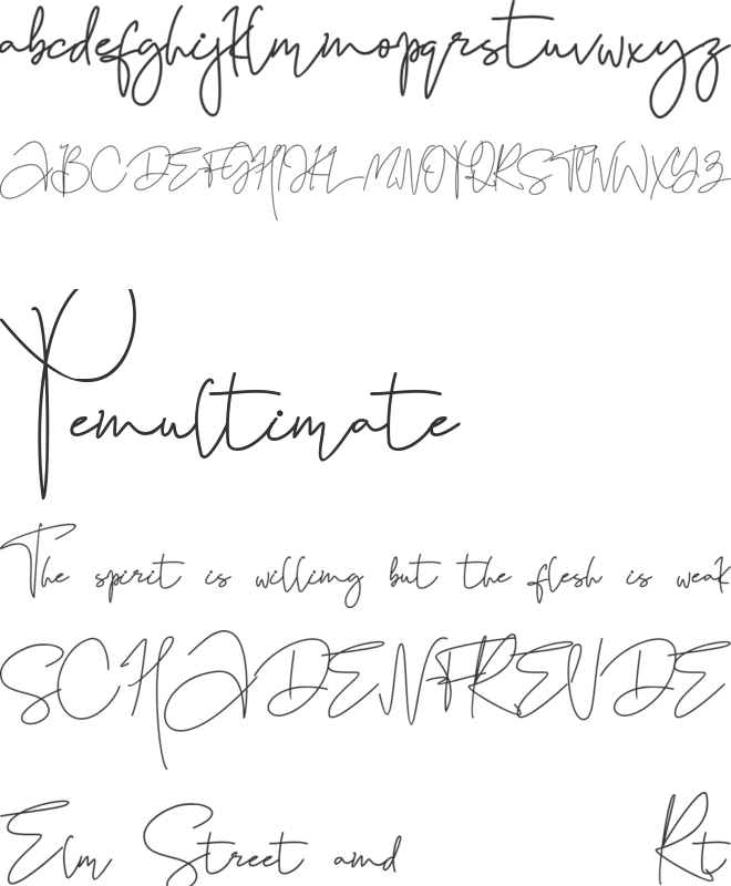 Black Pink Summer font preview