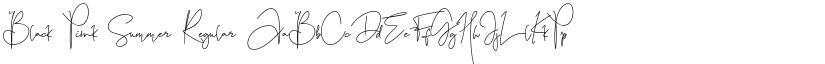 Black Pink Summer Regular font
