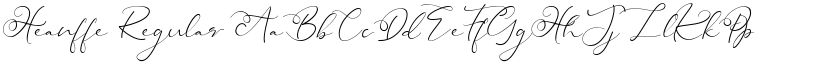 Heanffe Regular font