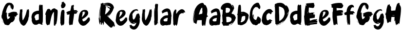 Gudnite Regular font