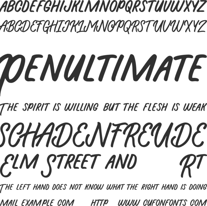 Beasty Morty font preview