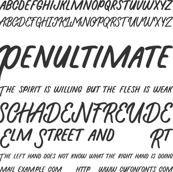 Beasty Morty font preview
