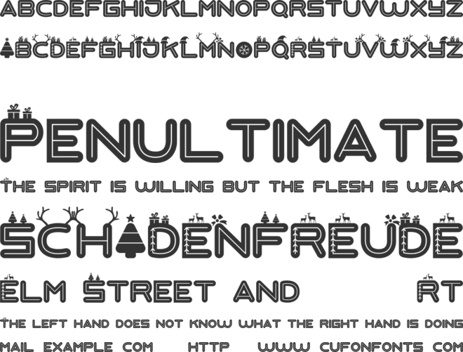 Love Santa font preview