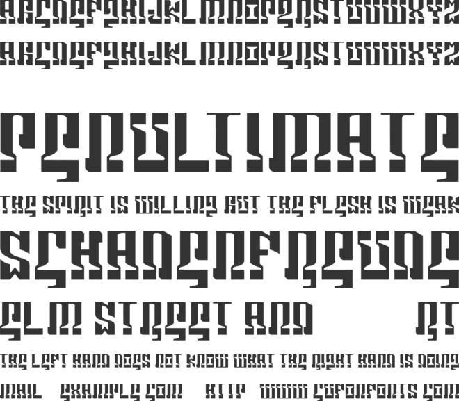 Marshorsbn font preview