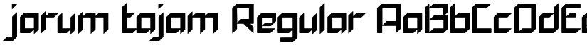 jarum tajam Regular font