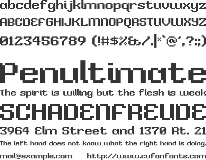 Little Miss Loudon font preview