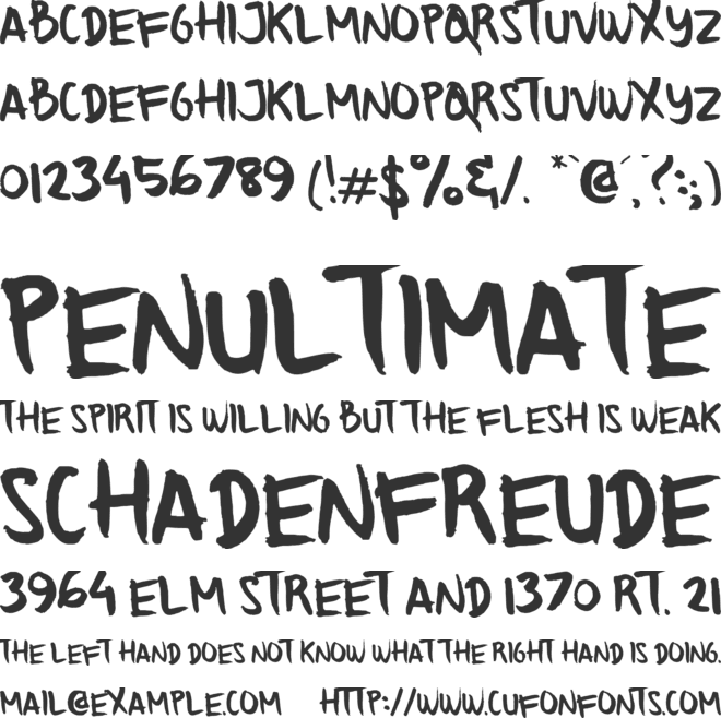 Monsterio font preview