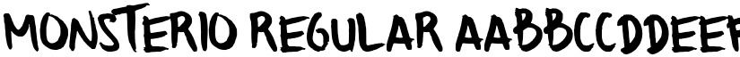 Monsterio Regular font