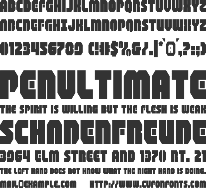 Shogunate font preview