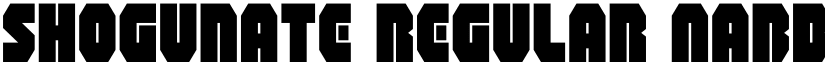 Shogunate Regular font