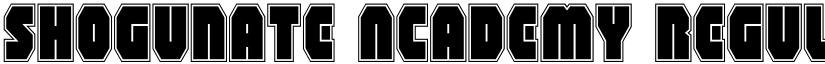 Shogunate Academy Regular font