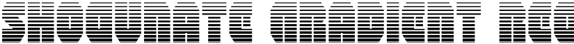 Shogunate Gradient Regular font