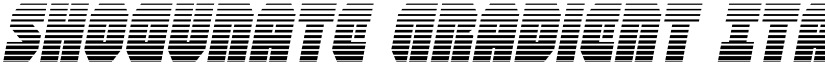 Shogunate Gradient Italic Italic font