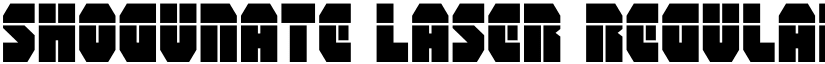 Shogunate Laser Regular font