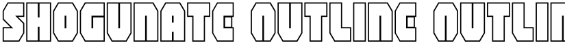 Shogunate Outline Outline font