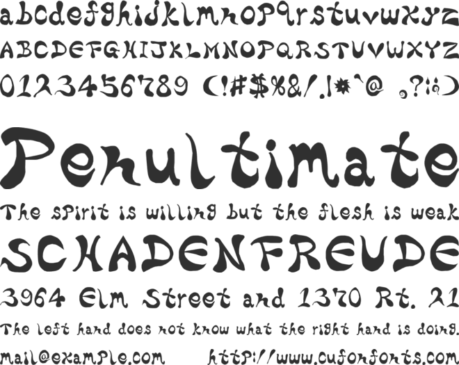 Bharatic font preview