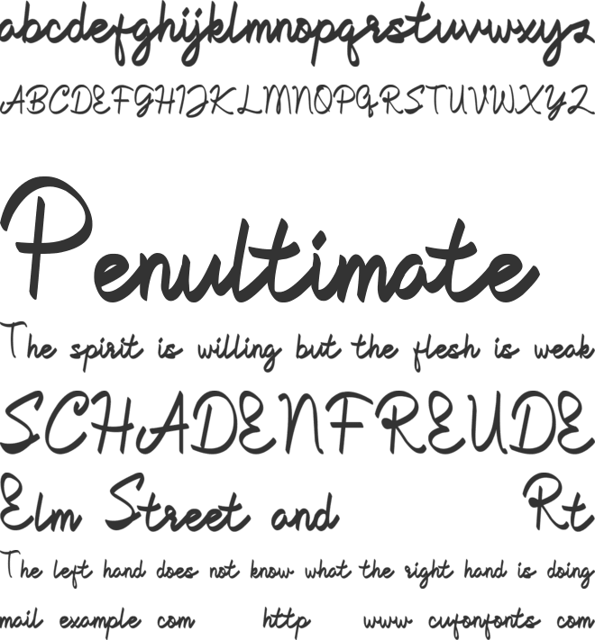 Pharmacology font preview