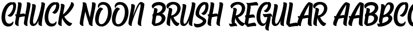 Chuck Noon Brush Regular font