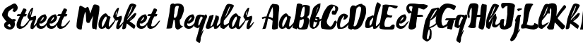 Street Market Regular font