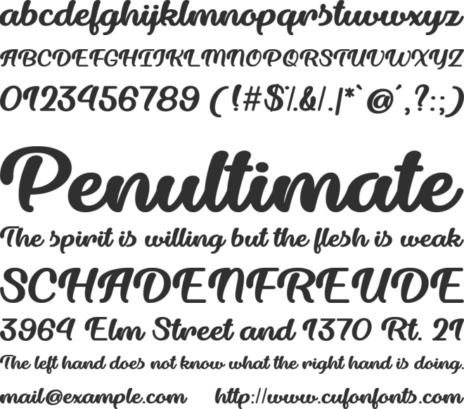 Dillon the Cat font preview