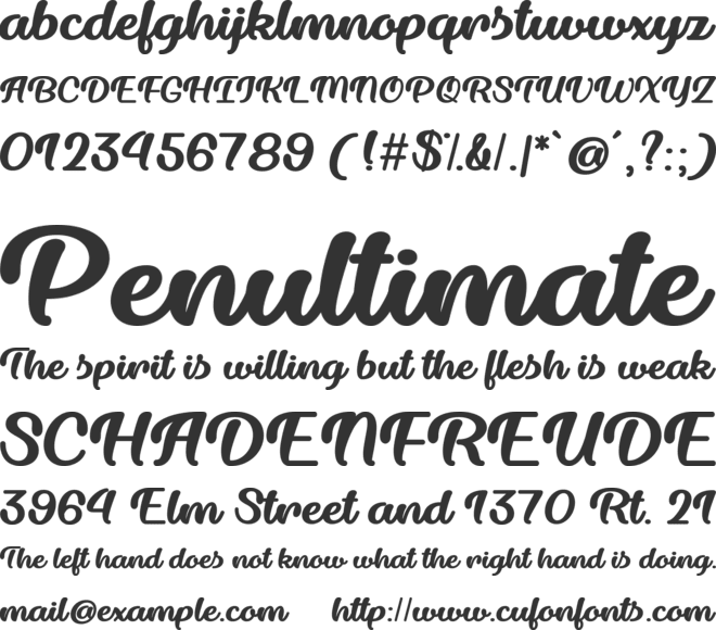 Dillon the Cat font preview