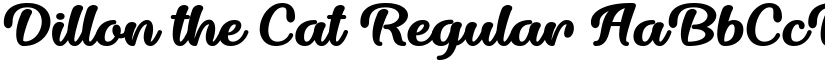 Dillon the Cat Regular font