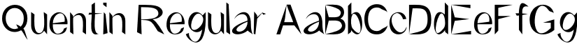 Quentin Regular font
