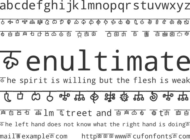 mudraksharam trei font preview