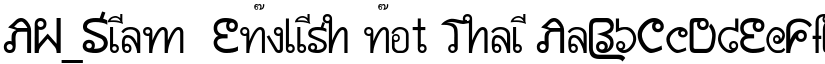 AW_Siam  English not Thai font