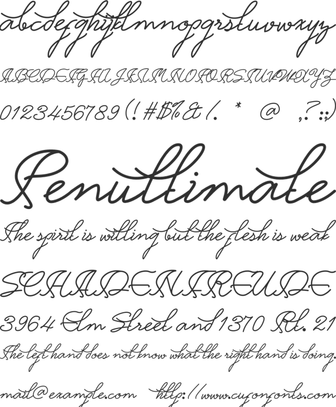 Appenzell font preview