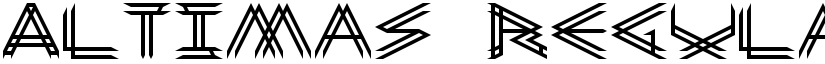 Altimas Regular font