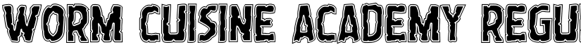 Worm Cuisine Academy Regular font