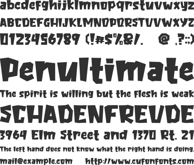 The Baby Monster font preview