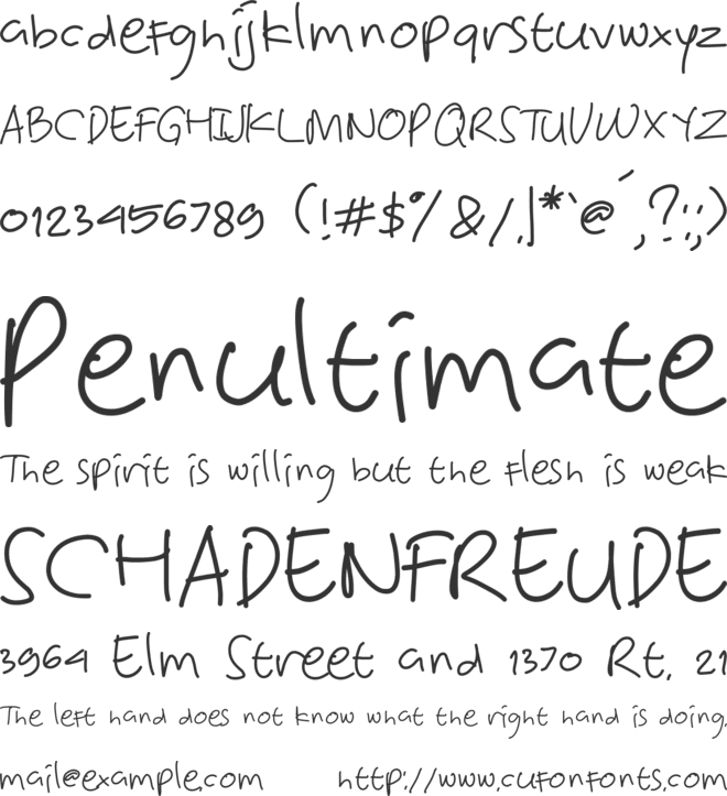Victorya Handwriting font preview