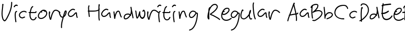 Victorya Handwriting Regular font