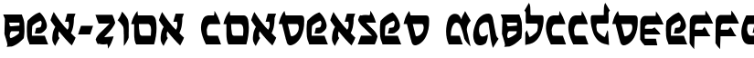 Ben-Zion Condensed font