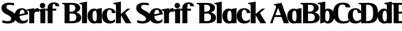 Serif Black Serif Black font