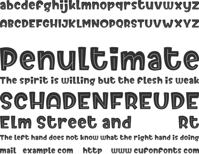 Birly font preview