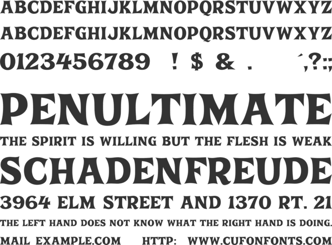 Pirate Treasure font preview