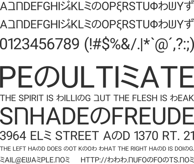 Andropabe font preview