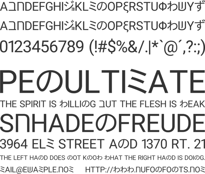 Andropabe font preview