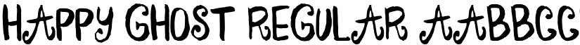 Happy Ghost Regular font