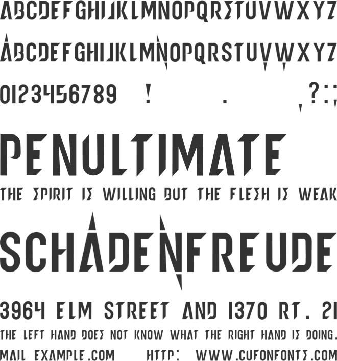 metamorphosis font preview